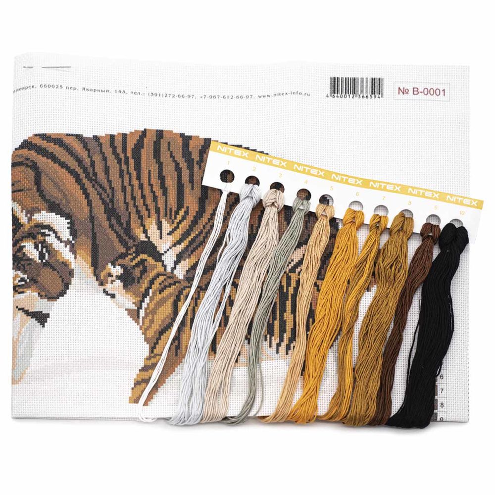 Схема вышивки Тигр