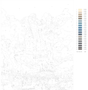 Картина по номерам с золотыми красками 