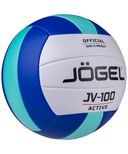 Мяч волейбольный Jogel JV-100 №5 (синий/мятный) — фото, картинка — 2