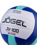 Мяч волейбольный Jogel JV-100 №5 (синий/мятный) — фото, картинка — 3