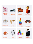 Обучающие карточки. Первые слова — фото, картинка — 2