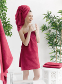 Полотенце махровое (70x140 см; рубин) — фото, картинка — 1