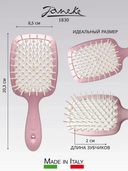 Щётка для волос пластиковая (розовая) — фото, картинка — 1