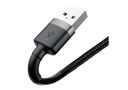 Кабель USB-кабель Cafule Lightning (1 м; серо-чёрный) — фото, картинка — 3