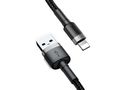 Кабель USB-кабель Cafule Lightning (1 м; серо-чёрный) — фото, картинка — 4