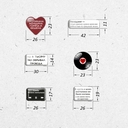 Набор 3D наклеек 