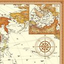 Интерьерная карта мира (150х96,5 см) — фото, картинка — 1
