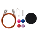 Набор съемных спиц для вязания (10 см; 13 размеров; красный) — фото, картинка — 2