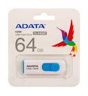 USB Flash Drive 64Gb A-Data Classic C008 (White Blue) — фото, картинка — 3