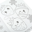 Кавайные десерты. Раскраска — фото, картинка — 1