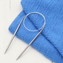 Спицы круговые для вязания (металл; 5 мм; 60 см) — фото, картинка — 5