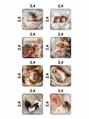 Набор 3D наклеек 