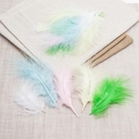 Перо марабу обработанное 