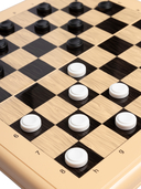 Шахматы, шашки, нарды (большие; бежевые) — фото, картинка — 4