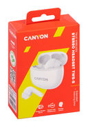 Наушники беспроводные Canyon TWS CNS-TWS5W (белые) — фото, картинка — 4