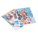 Аппликация наклейками 