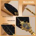 Набор перьевых ручек черных 