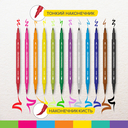 Фломастеры двухсторонние 