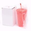 Стакан с трубочкой 