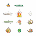 Набор 3D наклеек 