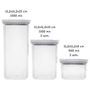 Набор банок для сыпучих продуктов 