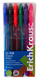 Набор ручек шариковых цветных 