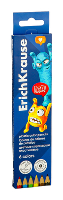 Набор пластиковых цветных карандашей 