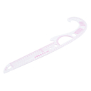 Лекало портновское метрическое рыбка пройма (52х13 см) — фото, картинка — 1