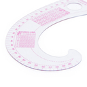 Лекало портновское метрическое рыбка пройма (52х13 см) — фото, картинка — 2