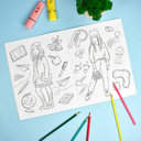 Модные раскраски. Модные девчонки — фото, картинка — 1