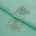 Кольцо соединительное для бижутерии (6 мм; 50 шт.; никель) — фото, картинка — 2