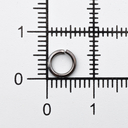 Кольцо соединительное для бижутерии (6 мм; 50 шт.; черный никель) — фото, картинка — 1