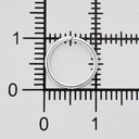Кольцо соединительное для бижутерии (10 мм; 50 шт.; серебро) — фото, картинка — 1