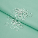 Кольцо соединительное для бижутерии (10 мм; 50 шт.; серебро) — фото, картинка — 2