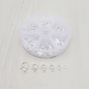 Набор фурнитуры для украшений (серебро) — фото, картинка — 3