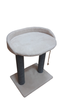 Когтеточка с овальной полкой 