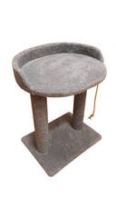 Когтеточка с овальной полкой 