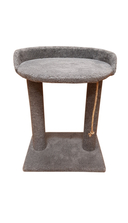 Когтеточка с овальной полкой 