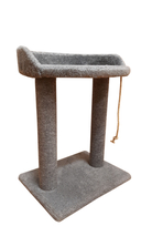 Когтеточка с овальной полкой 