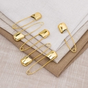 Булавки английские (6 шт.; золото) — фото, картинка — 3