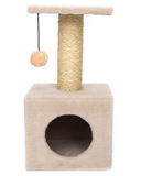 Домик-когтеточка с полкой 