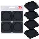 Антивибрационные подставки для стиральных машин и холодильников (6х6х1,5 см; чёрный) — фото, картинка — 2