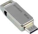 USB Flash Drive 64Gb GoodRam ODA3 (Silver) — фото, картинка — 1