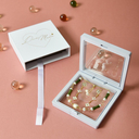 Шкатулка для украшений (белая; 9,5х9,5х2,5 см) — фото, картинка — 3