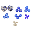 Набор стеклянных бусин 