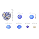 Набор стеклянных бусин 