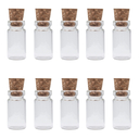 Бутылочки стеклянные декоративные (1 мл; 10 шт.) — фото, картинка — 1