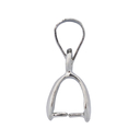 Держатель для кулона (10 мм; 5 шт.; серебро) — фото, картинка — 1