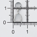 Держатель для кулона (10 мм; 5 шт.; серебро) — фото, картинка — 2